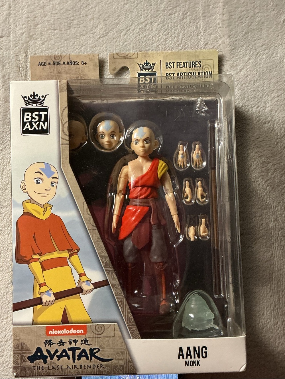 Aang Monk Action Figure - Red & Yellow